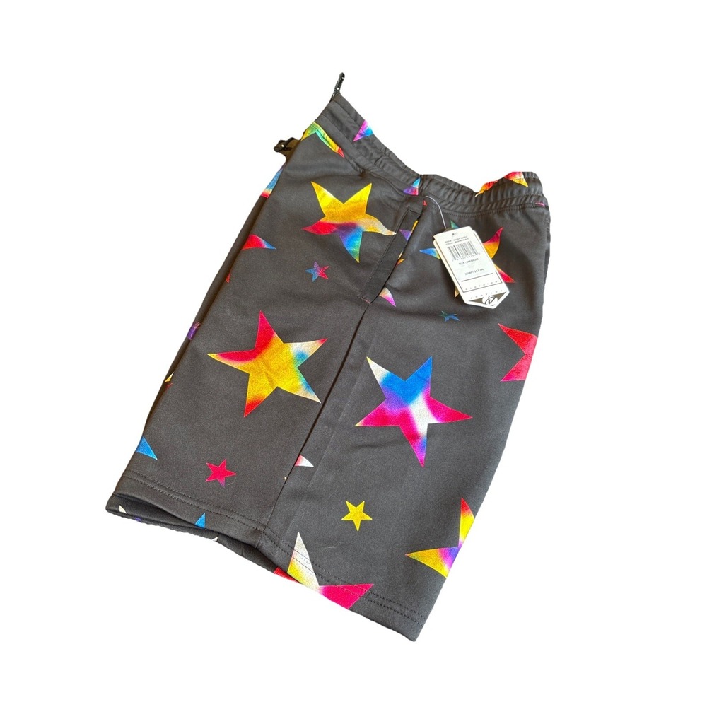 DRILL NYC Star Print Bermuda Shorts Black 4th Of July Pride Men's MEDIUM